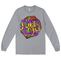 Heather Grey mardi gras Long Sleeve Tee - LillyAllenDesigns
