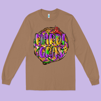 Mardi Gras Long Sleeve Tee Designed By Lillyallendesigns