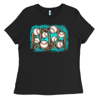 Black baseball background Ladies Tee - JahusDesignShop