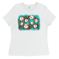 White baseball background Ladies Tee - JahusDesignShop