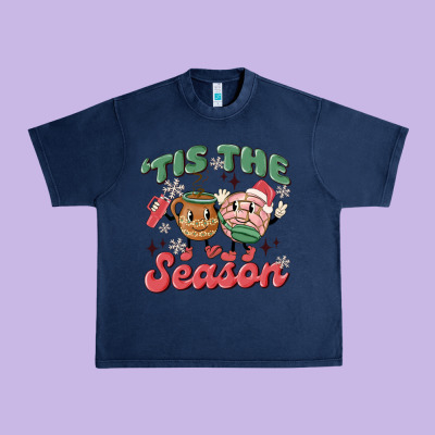 Mexican Christmas Tis The Season Urban Heavy Tee Designed By Maliassmallbusiness