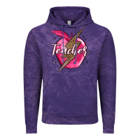 Cloud Purple teacher lightning bolt valentine s day Vintage Hoodie - MaliasSmallBusiness
