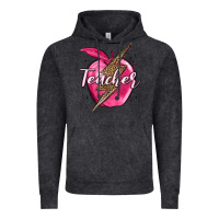 Vintage Black teacher lightning bolt valentine s day Vintage Hoodie - MaliasSmallBusiness