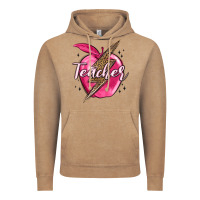 Vintage Coffee teacher lightning bolt valentine s day Vintage Hoodie - MaliasSmallBusiness