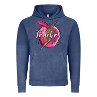 Vintage Denim teacher lightning bolt valentine s day Vintage Hoodie - MaliasSmallBusiness
