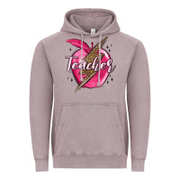 Vintage Zinc teacher lightning bolt valentine s day Vintage Hoodie - MaliasSmallBusiness