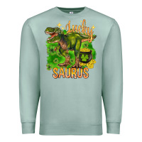 Seafoam St. Patrick's day lucky Saurus Premium Sweatshirt - HowdyJamesFarm