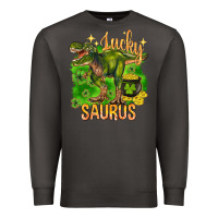 Smoke St. Patrick's day lucky Saurus Premium Sweatshirt - HowdyJamesFarm