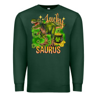 Sports Green St. Patrick's day lucky Saurus Premium Sweatshirt - HowdyJamesFarm