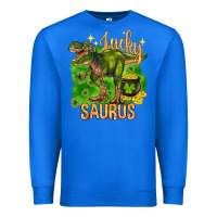 True Royal St. Patrick's day lucky Saurus Premium Sweatshirt - HowdyJamesFarm