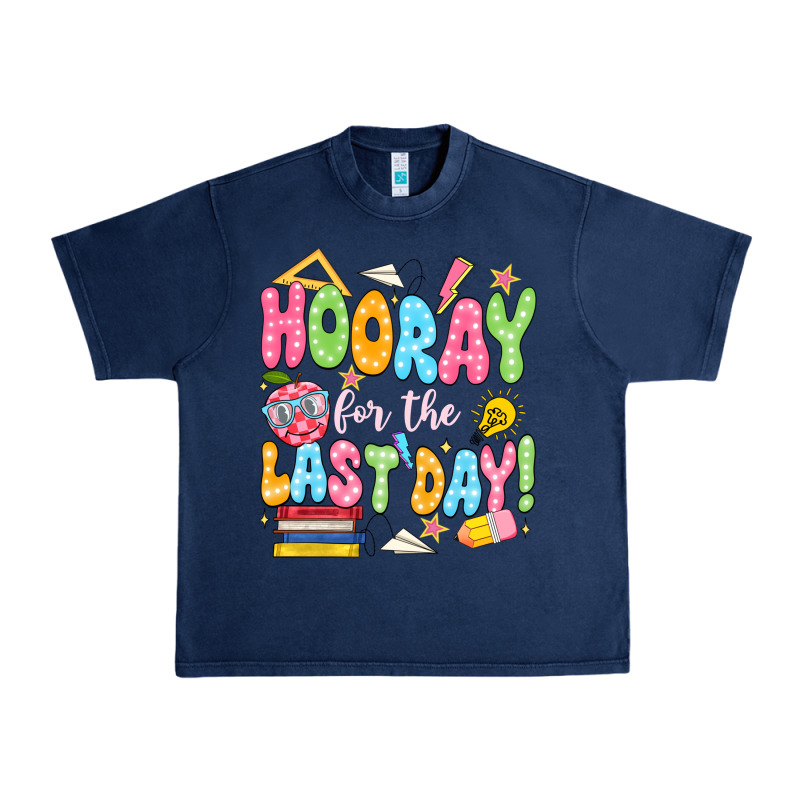 Hooray For The Last Day White Urban Heavy Tee by JahusDesignShop | Teevron