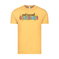 Vintage Mustard professional overthinker Vintage Tee - MaliasSmallBusiness