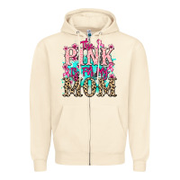 Sandshell The pink is for my Mom Cancer Awareness Zipper Hoodie - HowdyJamesFarm