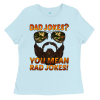 Baby Blue dad jokes you mean rad jokes Ladies Tee - Artiststas