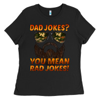 Black dad jokes you mean rad jokes Ladies Tee - Artiststas