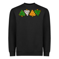 Black christmas tree cookies Heavyweight Sweatshirt - LillyAllenDesigns