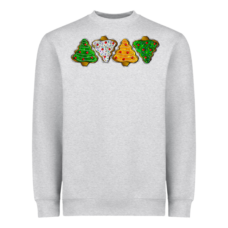 Christmas Tree Cookies Heavyweight Sweatshirt by LillyAllenDesigns | Teevron