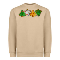Mushroom christmas tree cookies Heavyweight Sweatshirt - LillyAllenDesigns