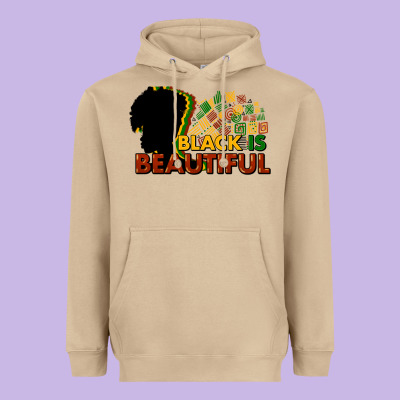 Black Is Beautiful Heavyweight Hoodie Designed By Howdyjamesfarm