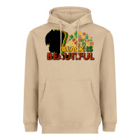 Mushroom Black is beautiful Heavyweight Hoodie - HowdyJamesFarm