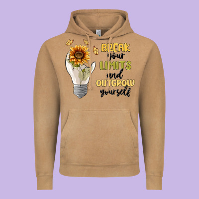 Break Your Limits Vintage Hoodie Designed By Maliassmallbusiness