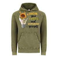 Vintage Olive break your limits Vintage Hoodie - MaliasSmallBusiness