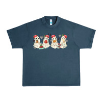 Midnight Navy pantasmas mexican christmas ghosts Urban Heavy Tee - MaliasSmallBusiness