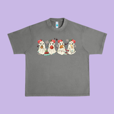 Pantasmas Mexican Christmas Ghosts Urban Heavy Tee Designed By Maliassmallbusiness