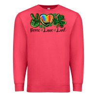 Cardinal Peace love St. Patrick's Day Premium Sweatshirt - CowGirlArtShop