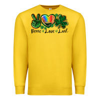Lemon Peace love St. Patrick's Day Premium Sweatshirt - CowGirlArtShop