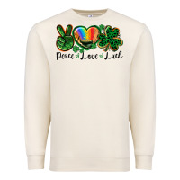 Sandshell Peace love St. Patrick's Day Premium Sweatshirt - CowGirlArtShop