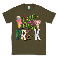 Army Green little miss pre k Classic Tee - NancyCooperArtShop