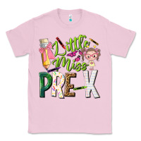 Bubblegum Pink little miss pre k Classic Tee - NancyCooperArtShop