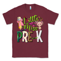 Burgundy little miss pre k Classic Tee - NancyCooperArtShop
