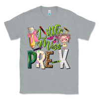 Heather Grey little miss pre k Classic Tee - NancyCooperArtShop