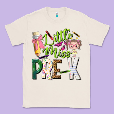 Little Miss Pre K Classic Tee Designed By Nancycooperartshop
