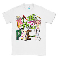 White little miss pre k Classic Tee - NancyCooperArtShop