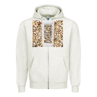 Oatmeal Heather mother's day mini leopard tumbler tbs Zipper Hoodie - TumblerDesignByShophia