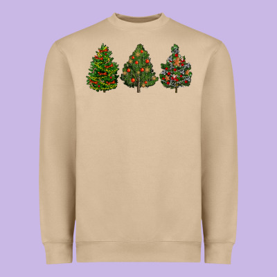 Christmas Trees Heavyweight Sweatshirt Designed By Lillyallendesigns