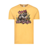 Vintage Mustard cute but will fight you racoon western Vintage Tee - NancyCooperArtShop
