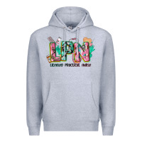 Heather Grey licensed practical nurse Premium Hoodie - CowGirlArtShop