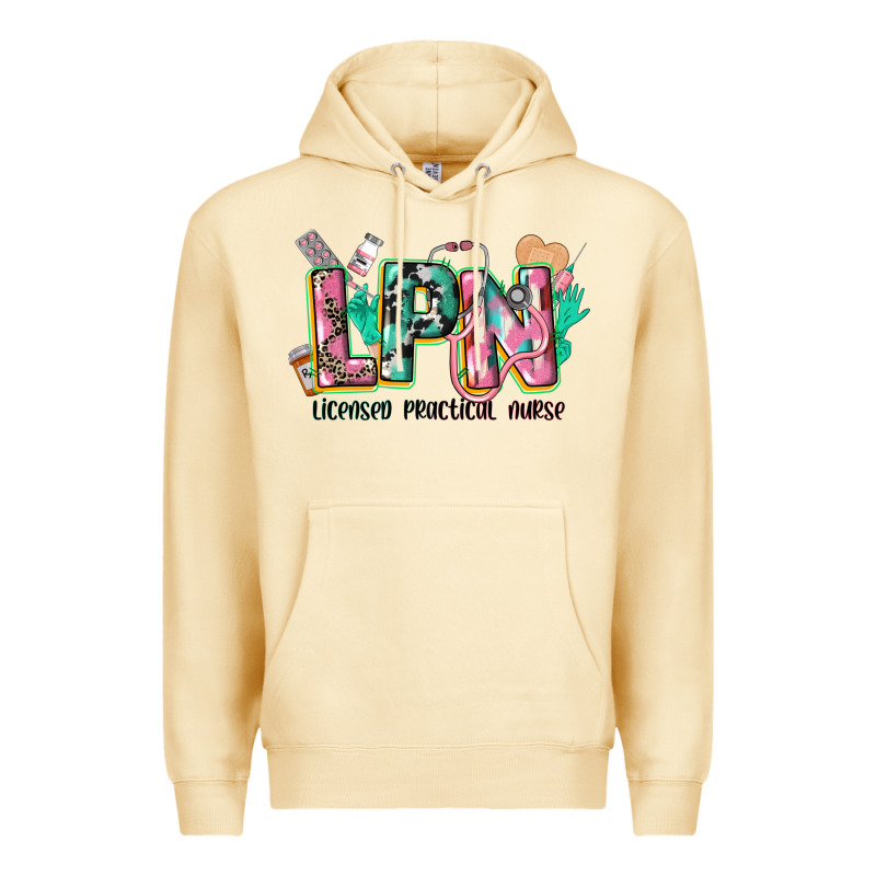 Licensed Practical Nurse Premium Hoodie by CowGirlArtShop | Teevron