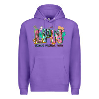 Purple licensed practical nurse Premium Hoodie - CowGirlArtShop