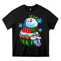 Black snowman cupcake Heavy Core Tee - AdoDesignShop