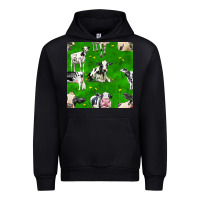 Black holstein cows seamless pattern Urban Hoodie - BundleAndBundleShop
