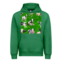 Emerald holstein cows seamless pattern Urban Hoodie - BundleAndBundleShop