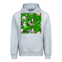 Heather Grey holstein cows seamless pattern Urban Hoodie - BundleAndBundleShop