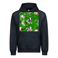 Navy holstein cows seamless pattern Urban Hoodie - BundleAndBundleShop