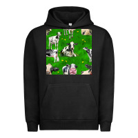 Pigment Black holstein cows seamless pattern Urban Hoodie - BundleAndBundleShop