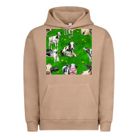 Pigment Burro holstein cows seamless pattern Urban Hoodie - BundleAndBundleShop
